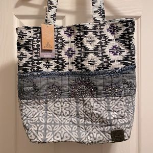 Prana Quilted Tote Bag NWT